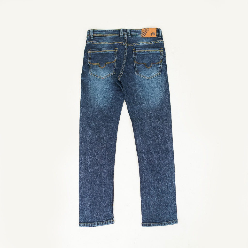 VELOCUST - Celana Jeans Slimfit Sobek Laser Blue Series