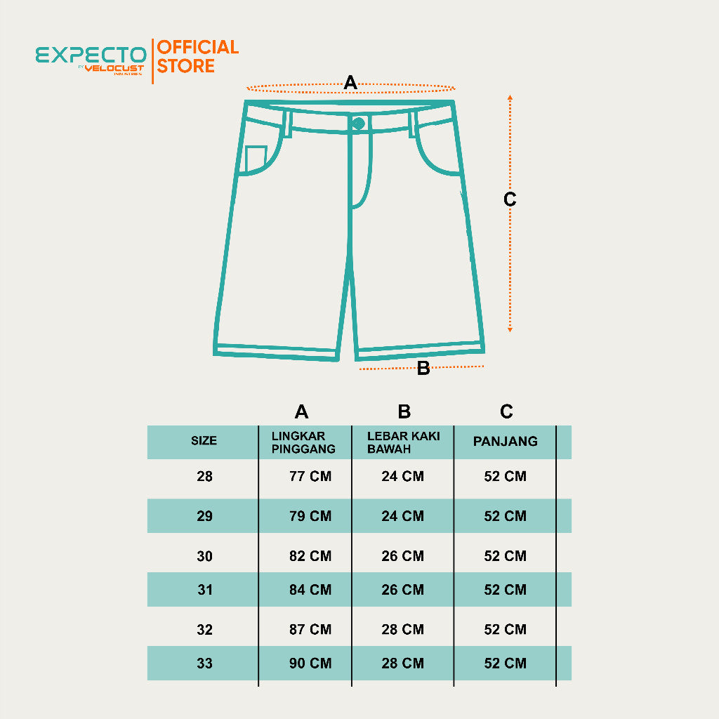 Expecto by VELOCUST - Celana Pendek Jeans Wringkle Snow Spray