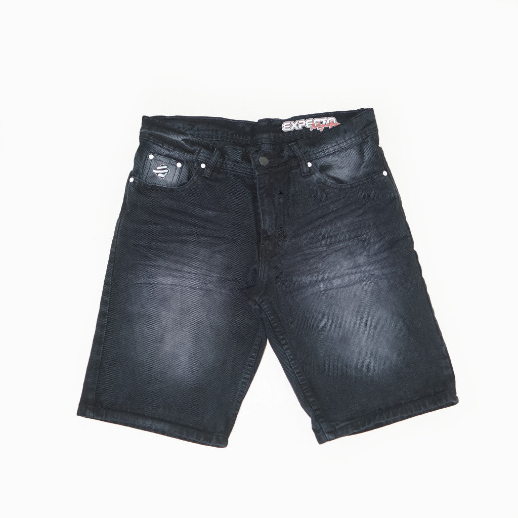 Expecto by VELOCUST - Celana Pendek Jeans Wringkle Snow Spray