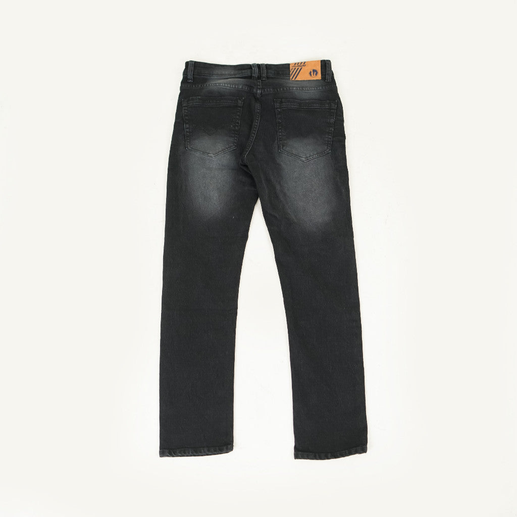 VELOCUST - Celana Jeans Slimfit Sobek Laser Black Series