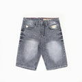 VELOCUST - FLEXUM Celana Pendek Jeans Slimfit Wringkle Black Series