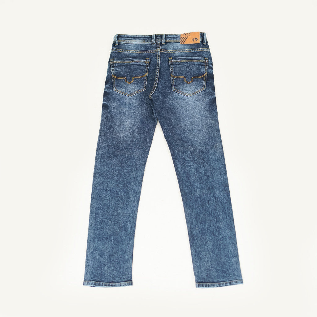 VELOCUST - Celana Jeans Slimfit Wringkle Blue Series