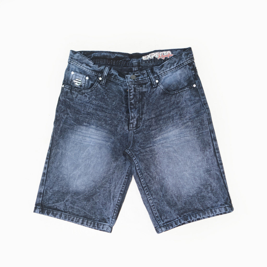 Expecto by VELOCUST - Celana Pendek Jeans Wringkle Snow Spray