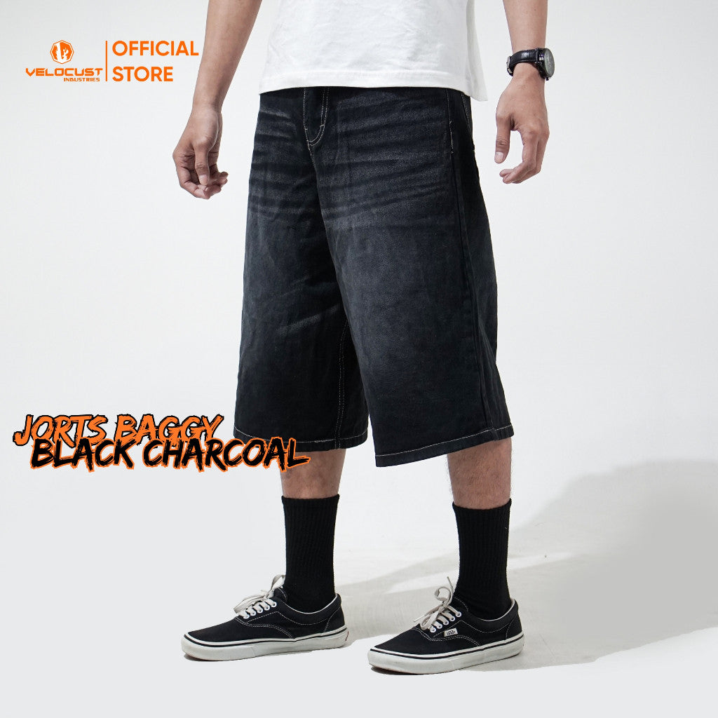 VELOCUST - INTERUM Celana Pendek Unisex Jorts Pants Loosefit Earthtone
