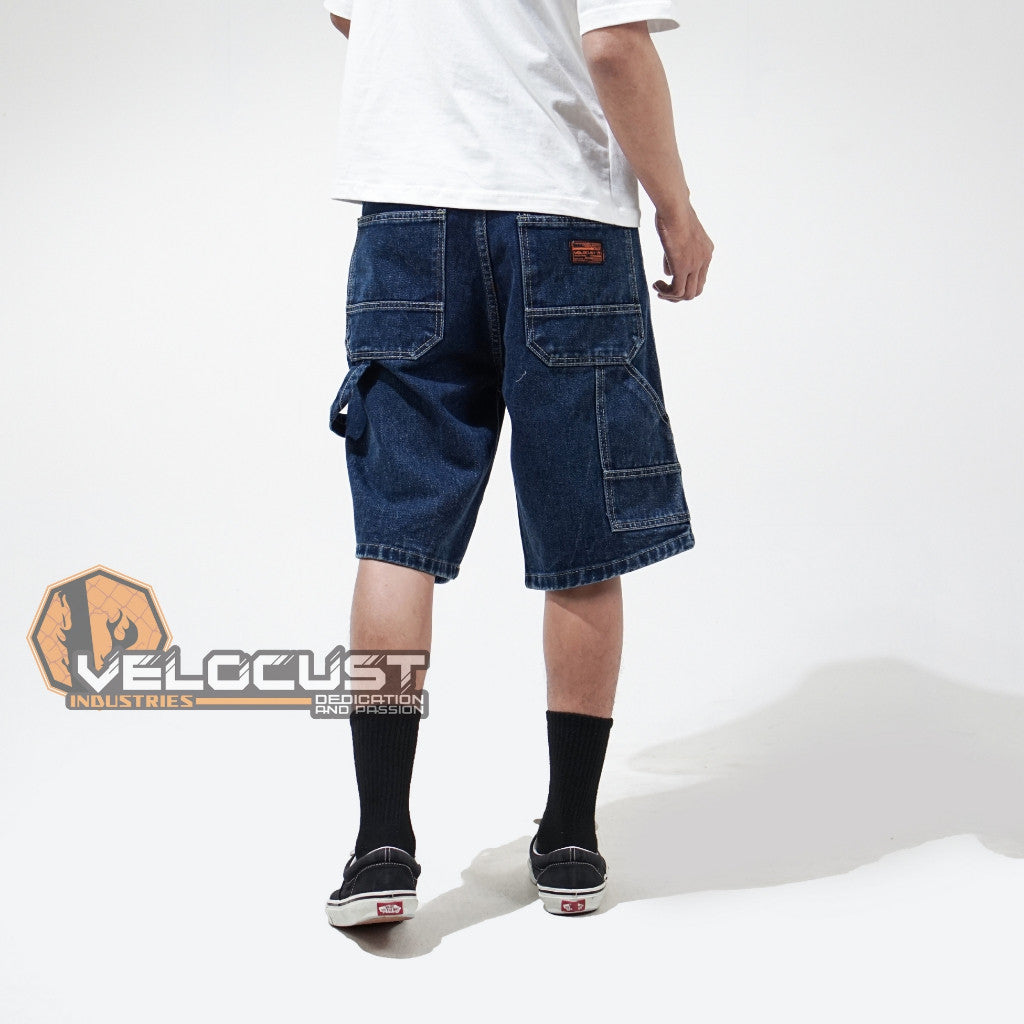 VELOCUST - MECHANOS Celana Pendek Jorts Pants Carpenter Denim Washing