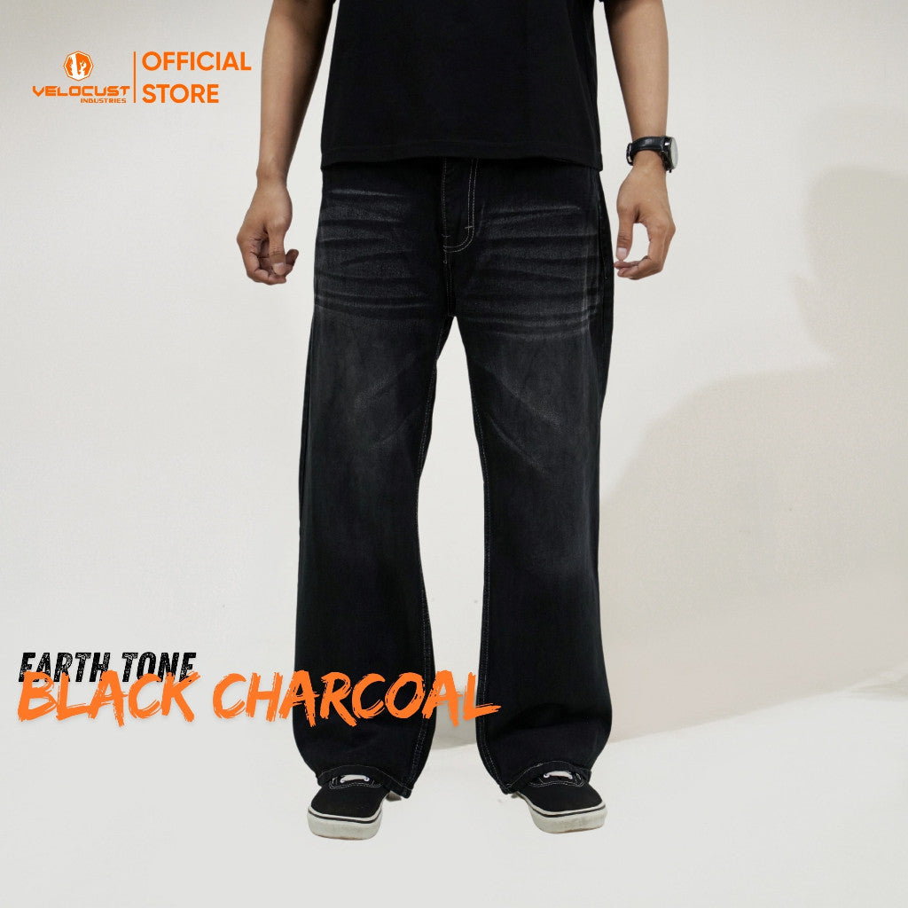 VELOCUST - ELEMENTUM Celana Panjang Jeans American Loosefit Earth Tone