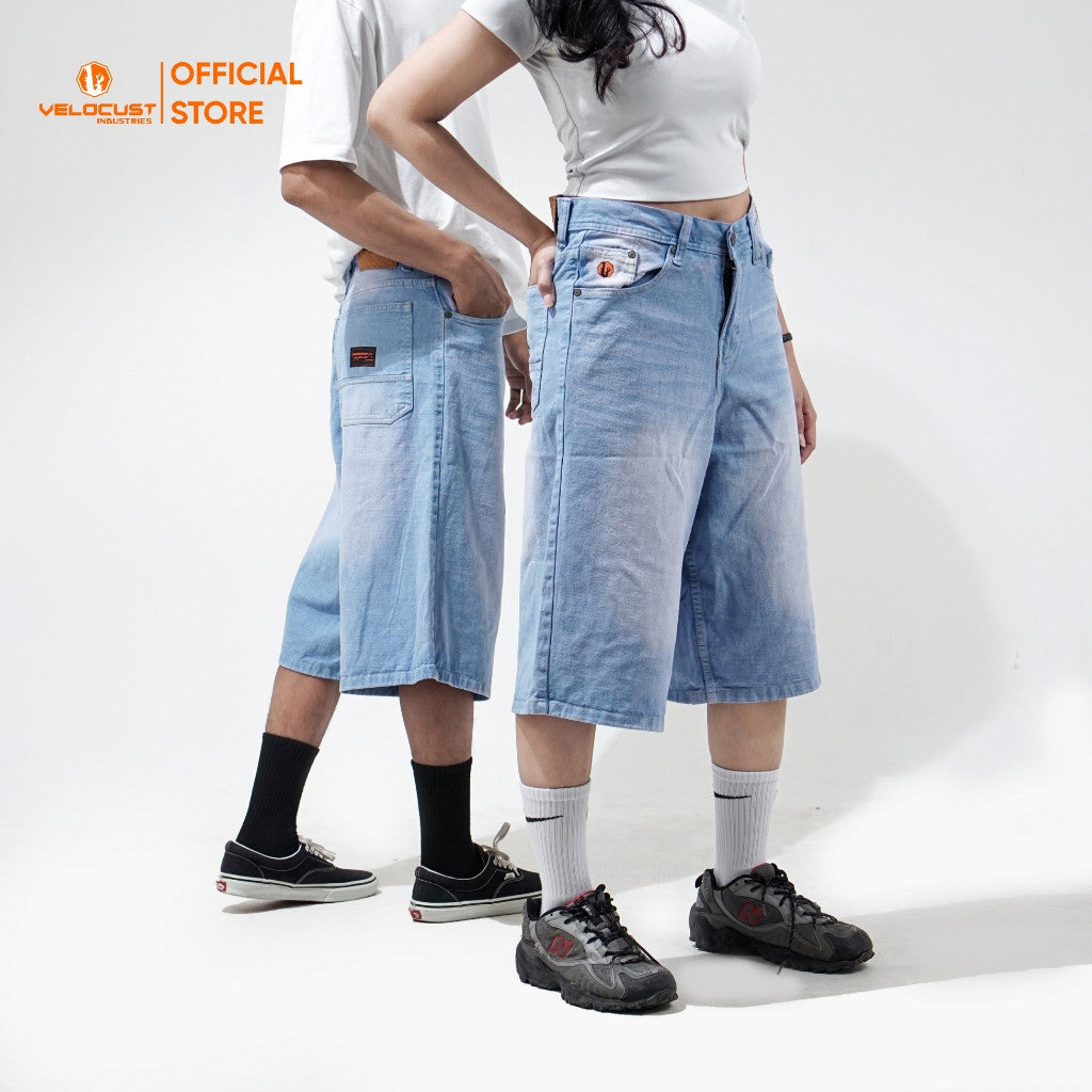 VELOCUST - INTERUM Celana Pendek Unisex Jorts Pants Loosefit Earthtone