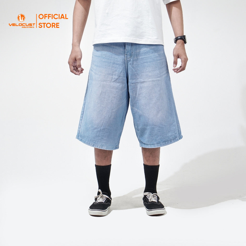 VELOCUST - INTERUM Celana Pendek Unisex Jorts Pants Loosefit Earthtone