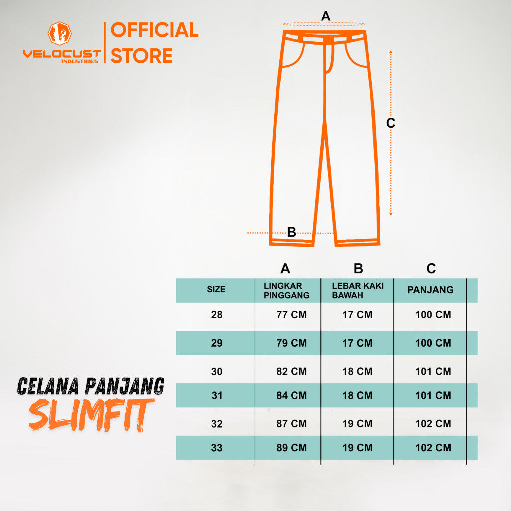 VELOCUST - Celana Jeans Slimfit Sobek Lapis Leather Patch Blue and Black Series
