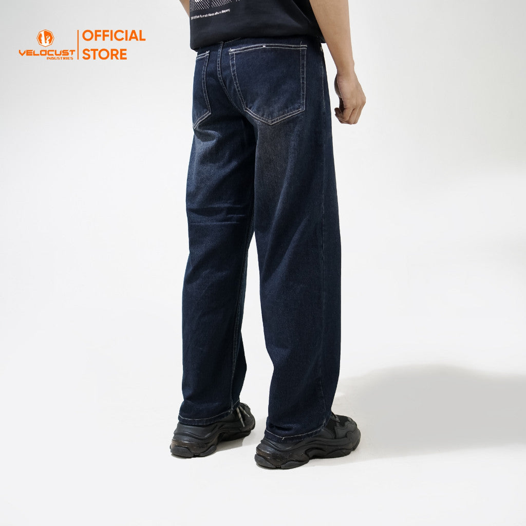 VELOCUST - VESPERA Celana Panjang Jeans Loosefit Loose Pants Denim Washing