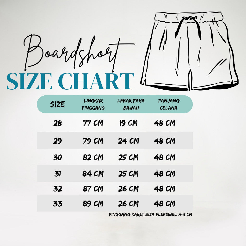 VELOCUST - Celana Boardshort Chinos Pocket Printing Fatigue