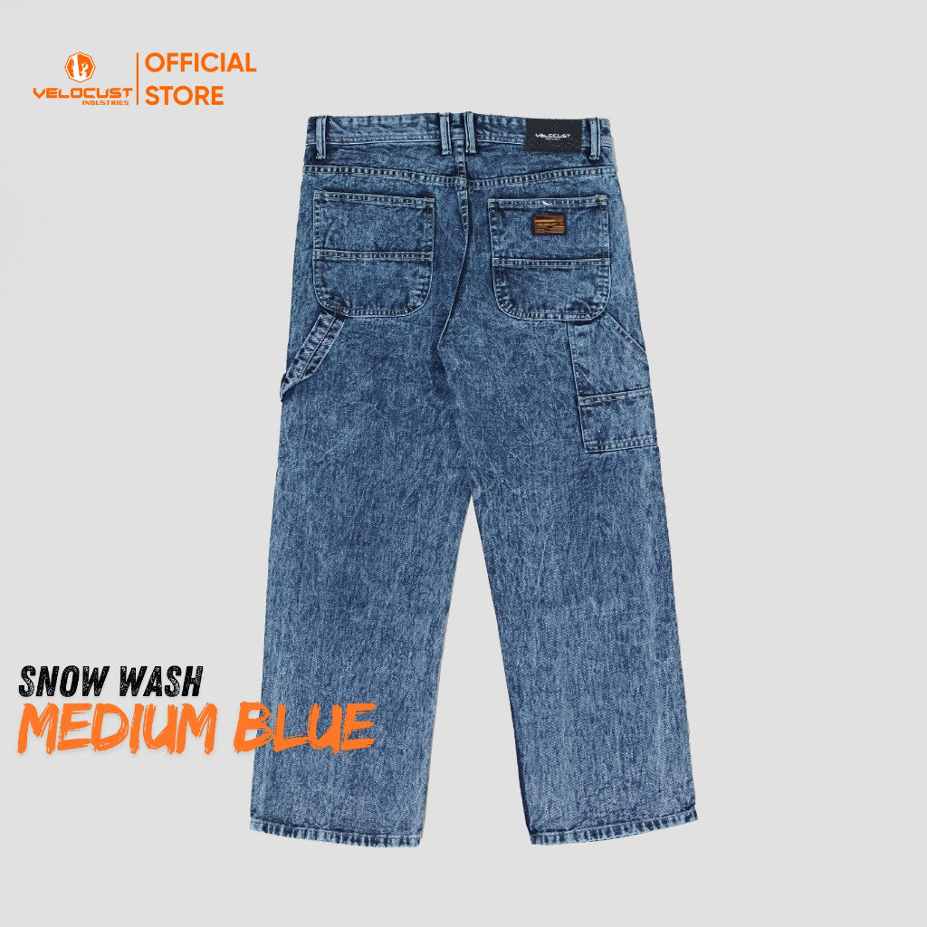 VELOCUST - TECHNICA Celana Panjang Jeans Carpenter Pants Denim Washing