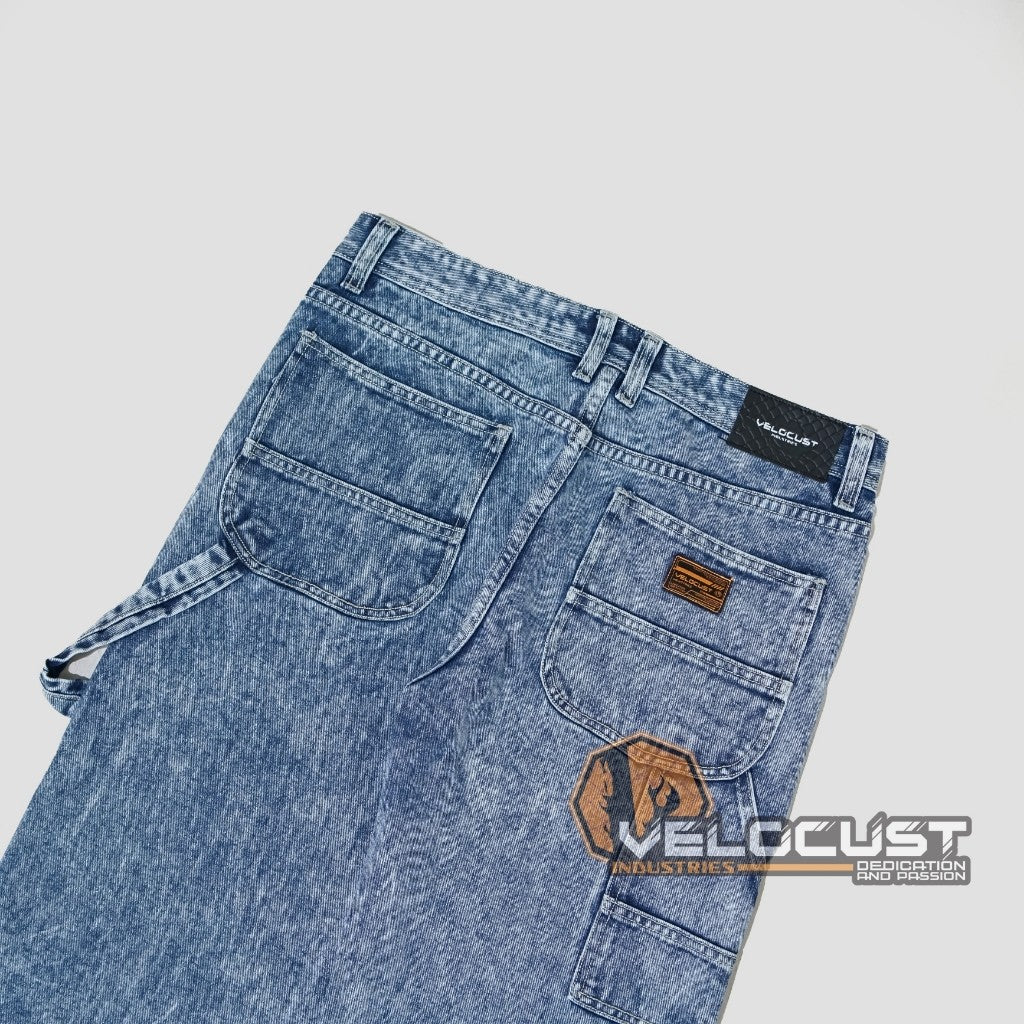 VELOCUST - TECHNICA Celana Panjang Jeans Carpenter Pants Denim Washing