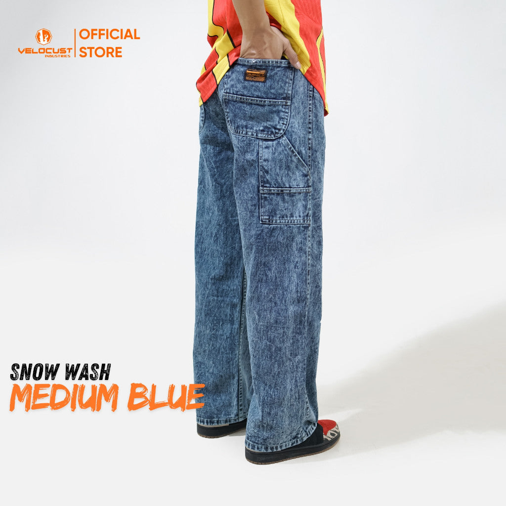 VELOCUST - TECHNICA Celana Panjang Jeans Carpenter Pants Denim Washing