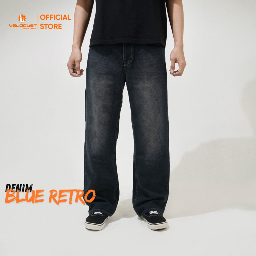 VELOCUST - VESPERA Celana Panjang Jeans Loosefit Loose Pants Denim Washing