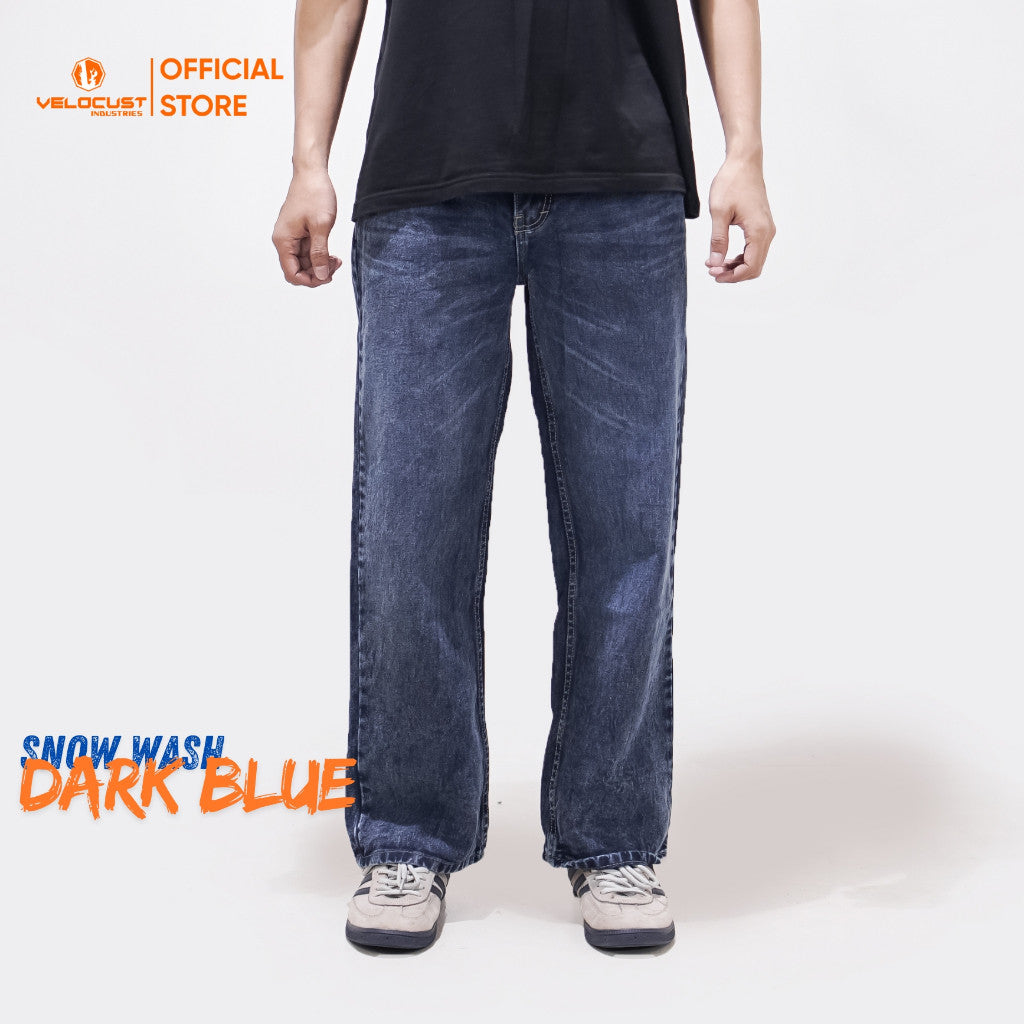 VELOCUST - VESPERA Celana Panjang Jeans Loosefit Loose Pants Denim Washing