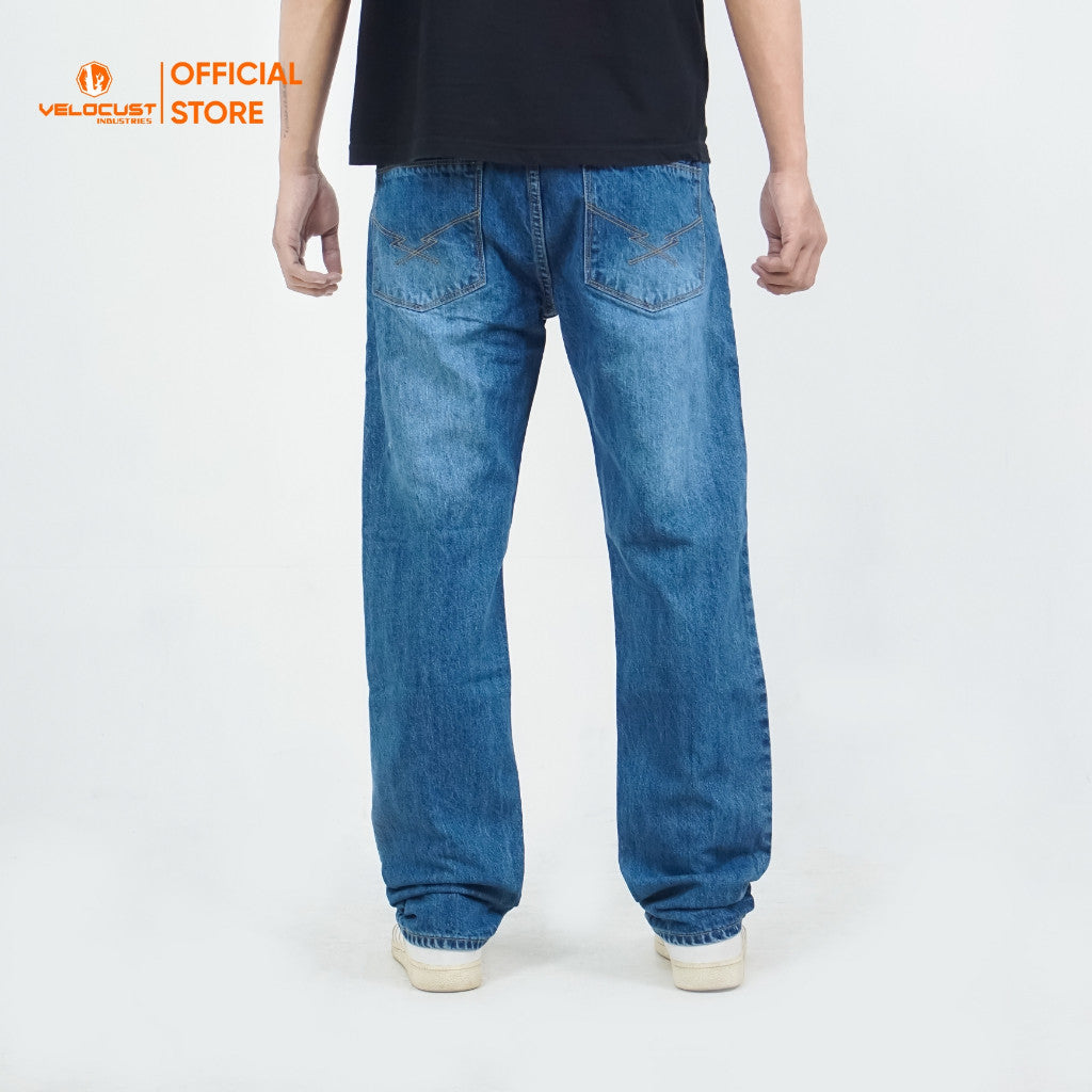 VELOCUST - ARCHETYPUS Celana Panjang Jeans Corvus Reguler Fit Platinum Blue Series