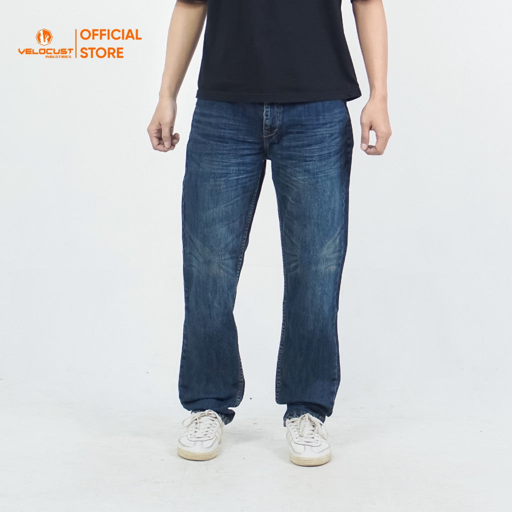 VELOCUST - ARCHETYPUS Celana Panjang Jeans Corvus Reguler Fit Platinum Blue Series