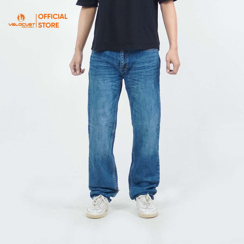 VELOCUST - ARCHETYPUS Celana Panjang Jeans Corvus Reguler Fit Platinum Blue Series