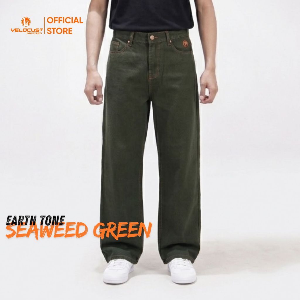 VELOCUST - ELEMENTUM Celana Panjang Jeans American Loosefit Earth Tone