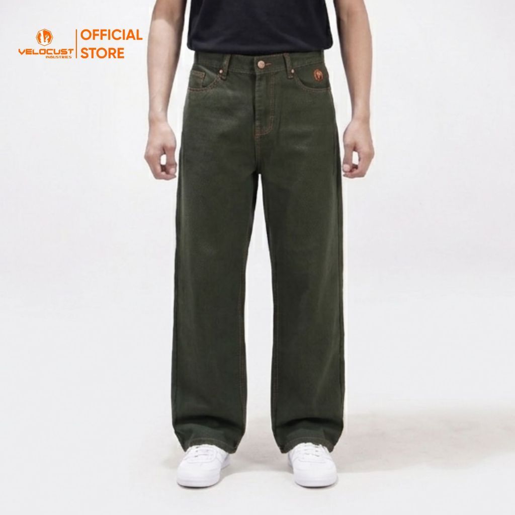 VELOCUST - ELEMENTUM Celana Panjang Jeans American Loosefit Earth Tone