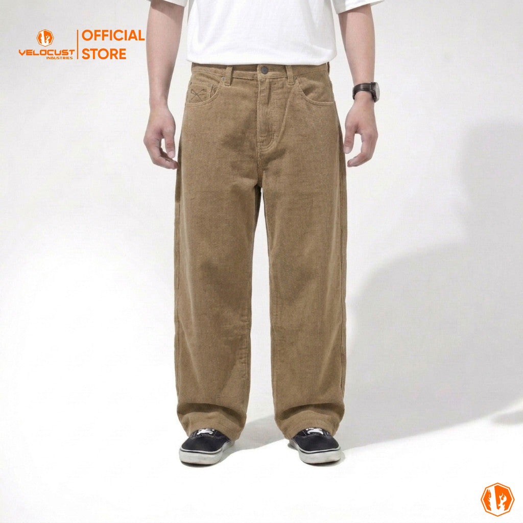 VELOCUST - TERRA Celana Panjang Corduroy Baggy Loose Fit Premium