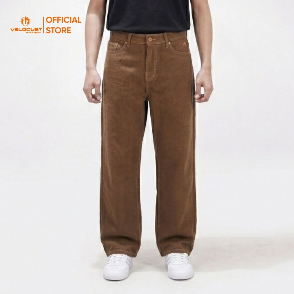 VELOCUST - ELEMENTUM Celana Panjang Jeans American Loosefit Earth Tone