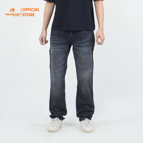 VELOCUST - ARCHETYPUS Celana Panjang Jeans Corvus Reguler Fit Platinum Black Series