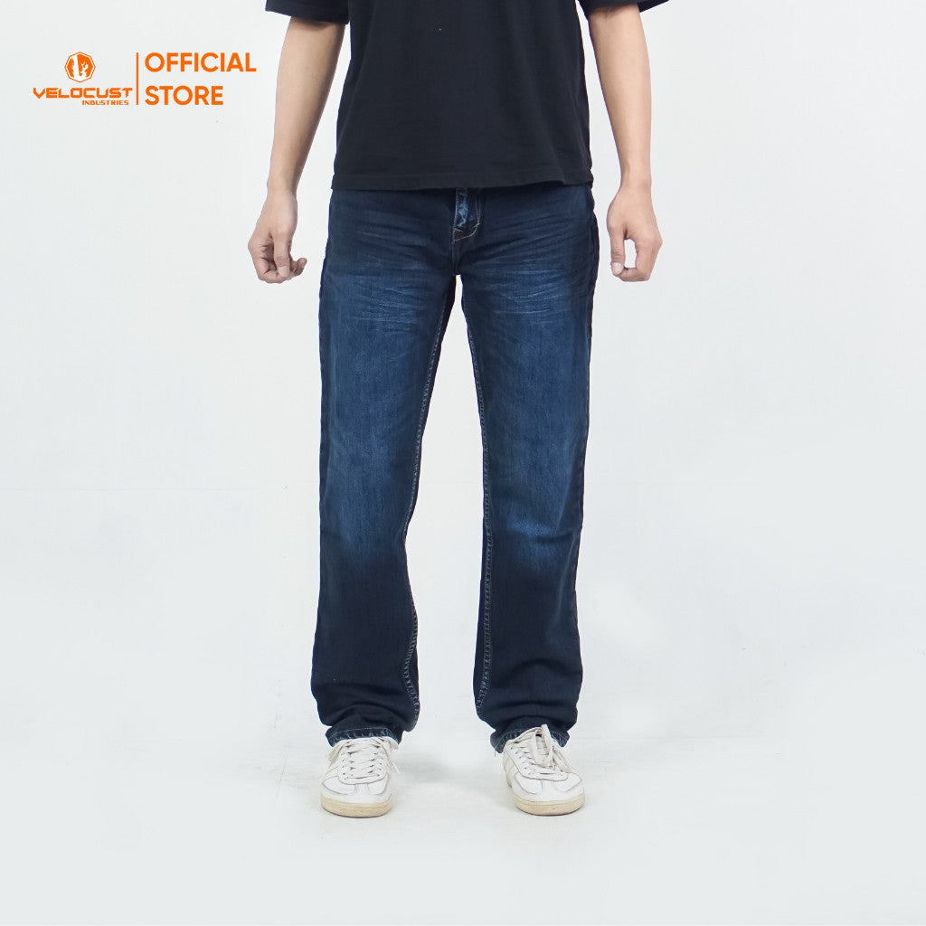 VELOCUST - ARCHETYPUS Celana Panjang Jeans Corvus Reguler Fit Platinum Black Series