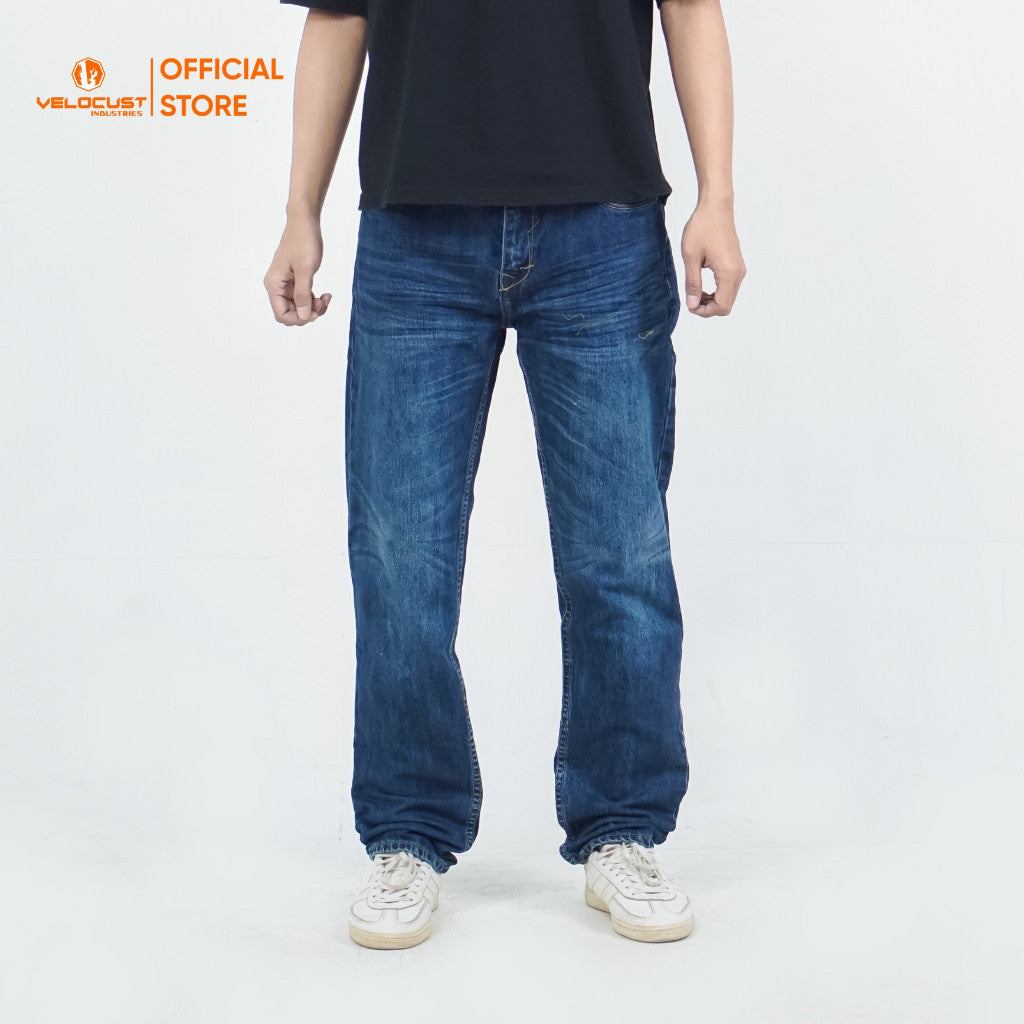 VELOCUST - ARCHETYPUS Celana Panjang Jeans Corvus Reguler Fit Platinum Black Series