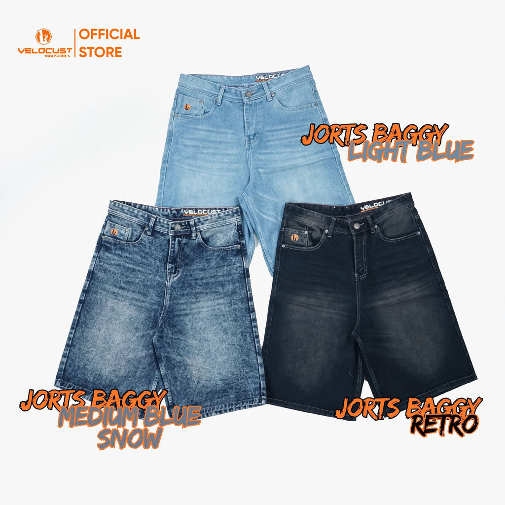 VELOCUST - BREVIS Celana Pendek Jorts Pants Loosefit Denim