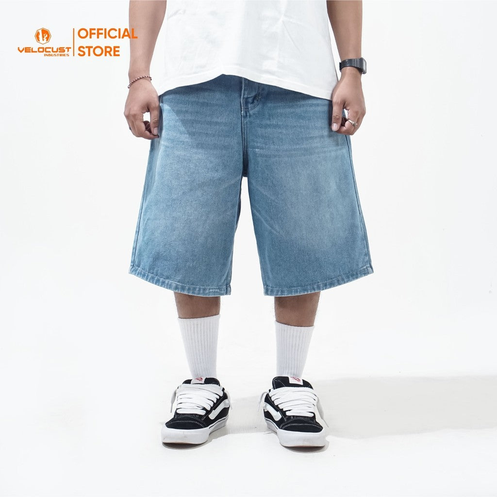 VELOCUST - BREVIS Celana Pendek Jorts Pants Loosefit Denim