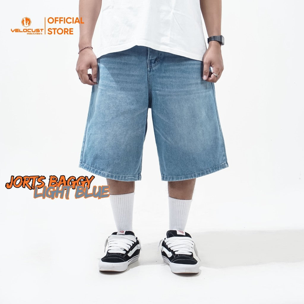 VELOCUST - BREVIS Celana Pendek Jorts Pants Loosefit Denim