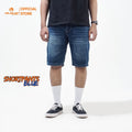 VELOCUST - MARINUS Celana Pendek Jeans Bermuda Wishker Denim Washing