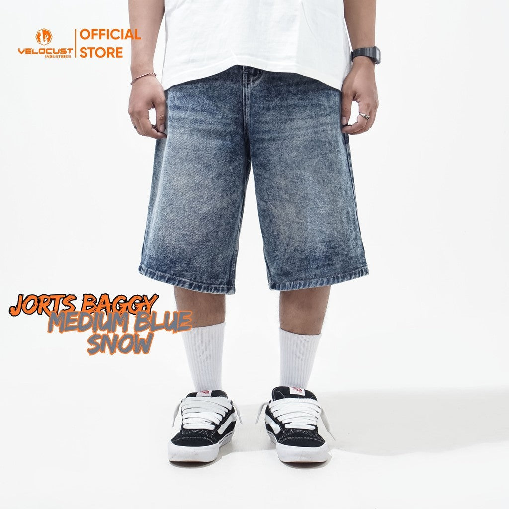 VELOCUST - BREVIS Celana Pendek Jorts Pants Loosefit Denim